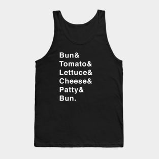 Burger Ingredients Tank Top